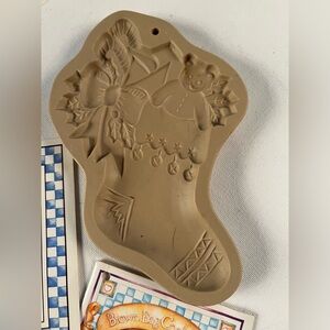 Vintage Brown Bag Cookie Art child’s Xmas stocking cookie mold.